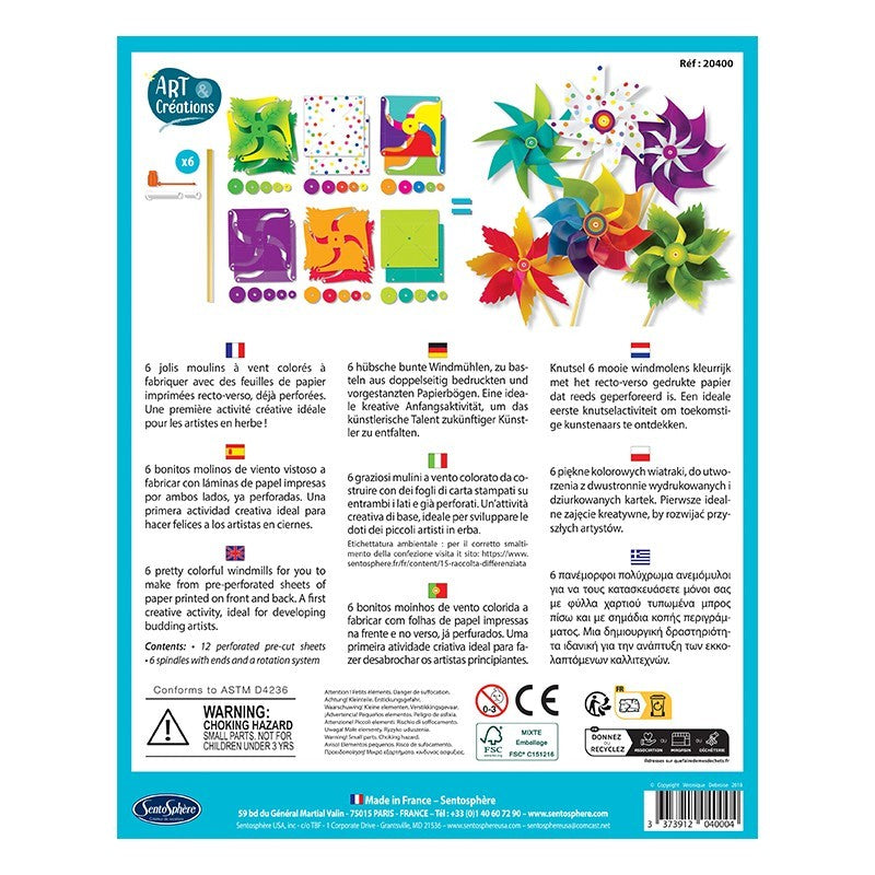 Le kit origami Moulins à vent - Made in France