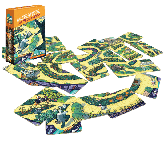 Cartzzle Labyrinthe Champs dessus dessous - Made in France - Jeux Opla