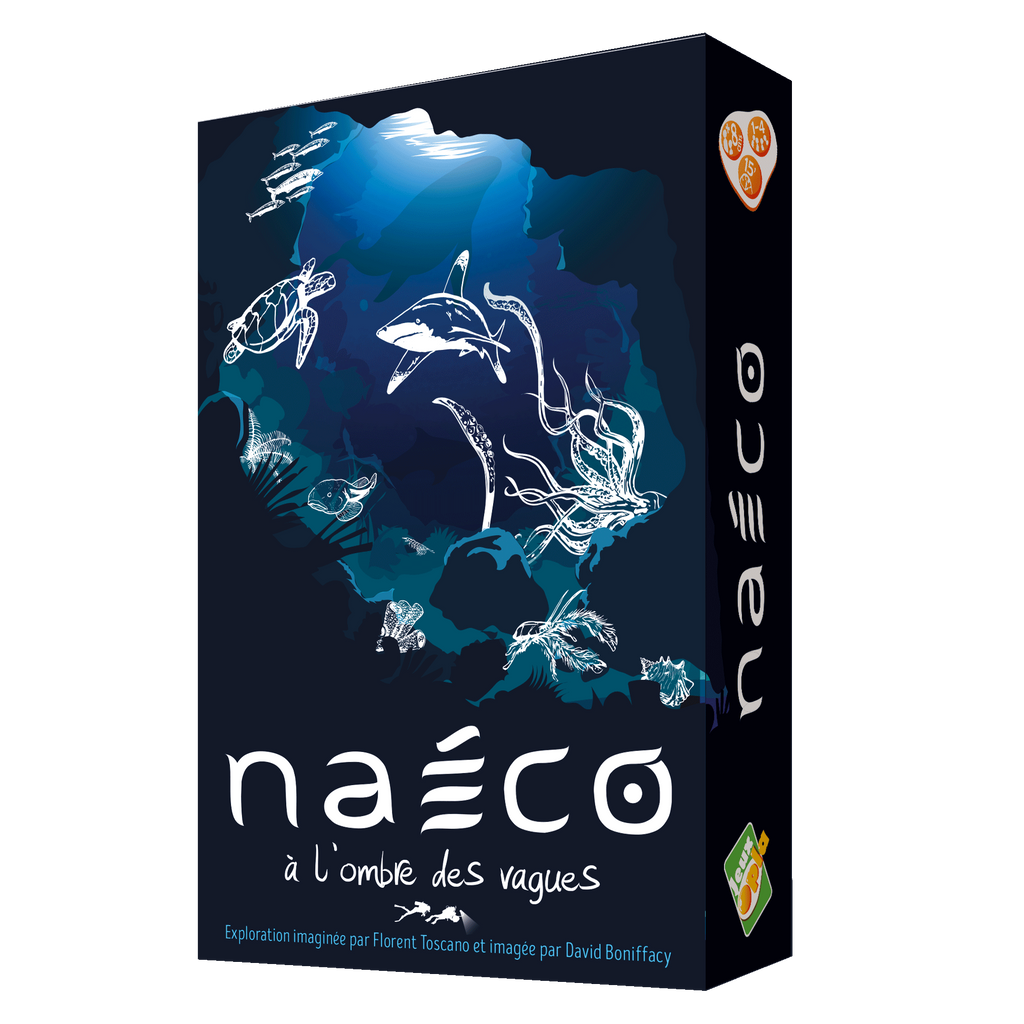 recto de la boîte du jeu Naéco des éditions Opla