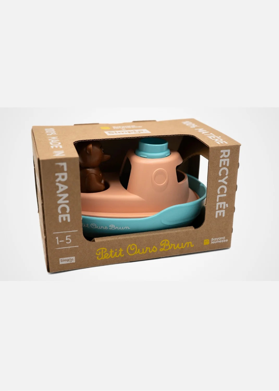 Jouet d'éveil et de bain - Le bateau de Petit Ours Brun