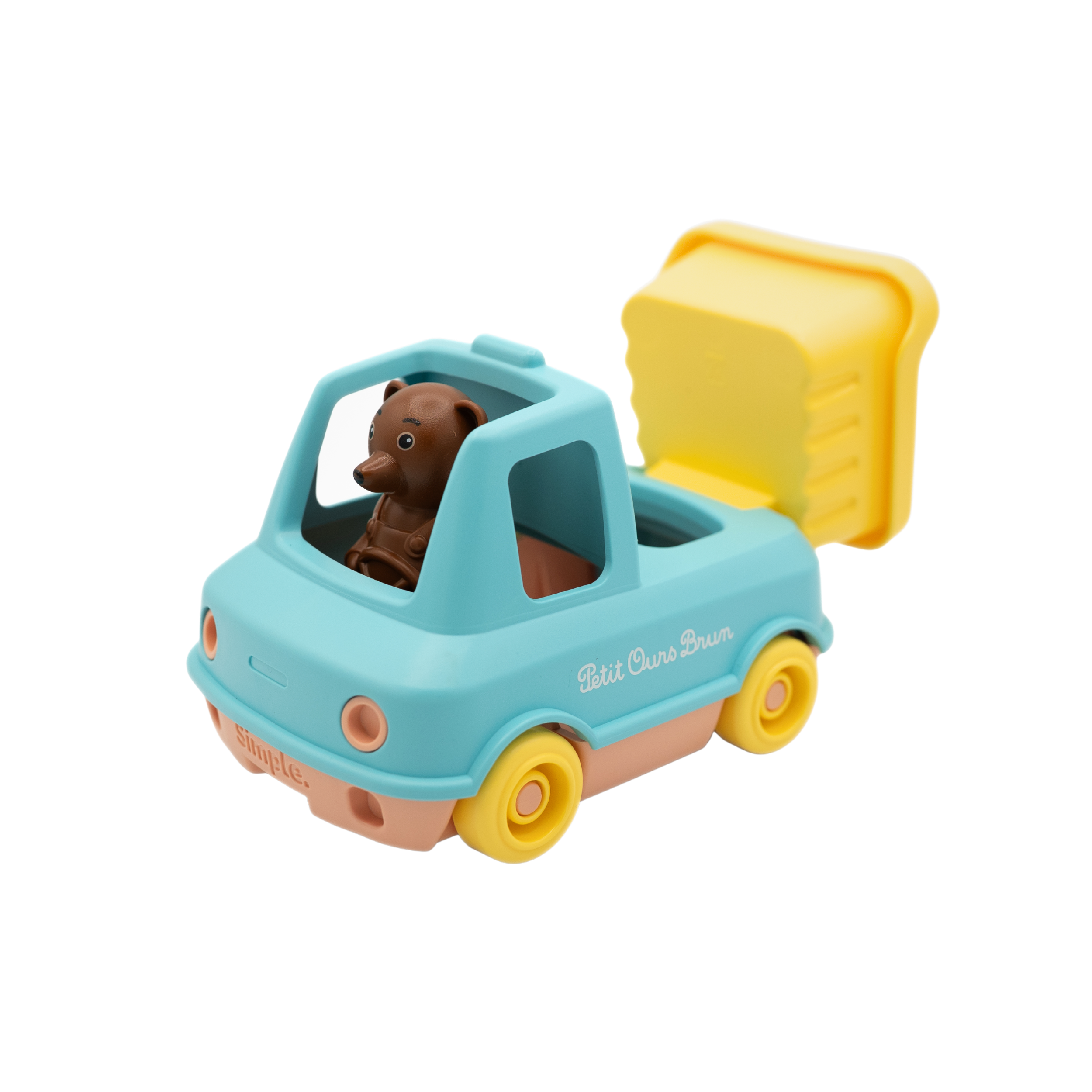 Le camion benne de Petit Ours Brun - Made in France