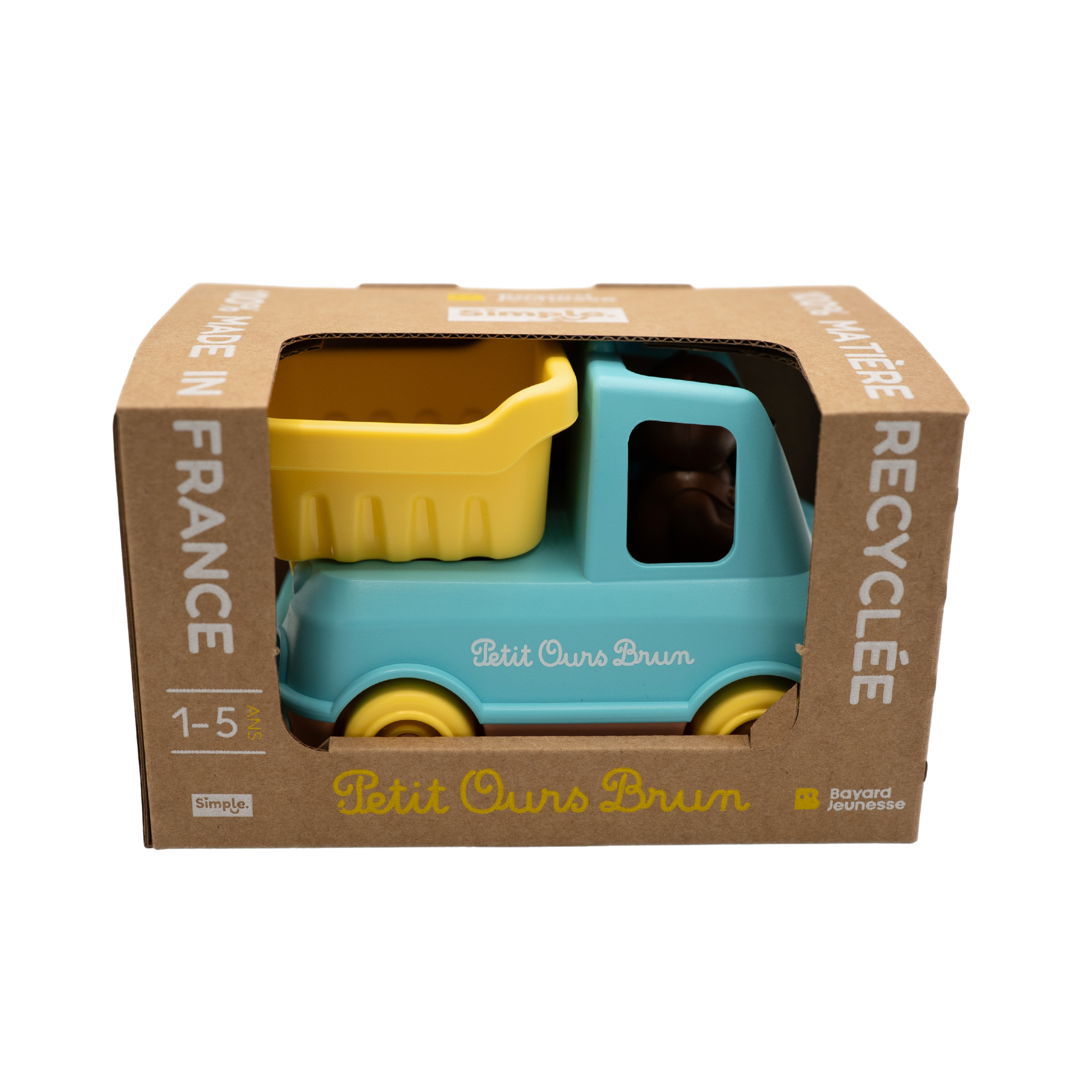 Le camion benne de Petit Ours Brun - Made in France