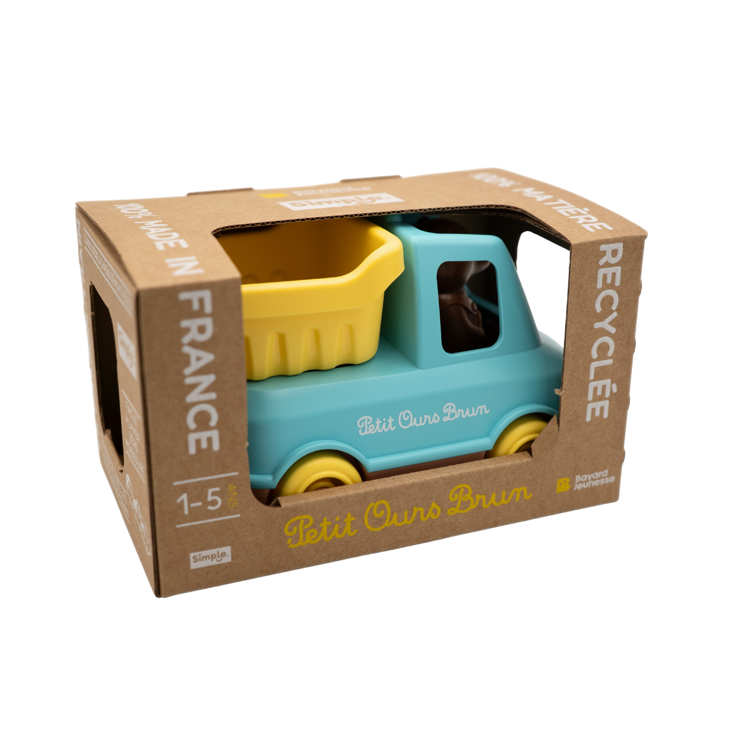 Le camion benne de Petit Ours Brun - Made in France