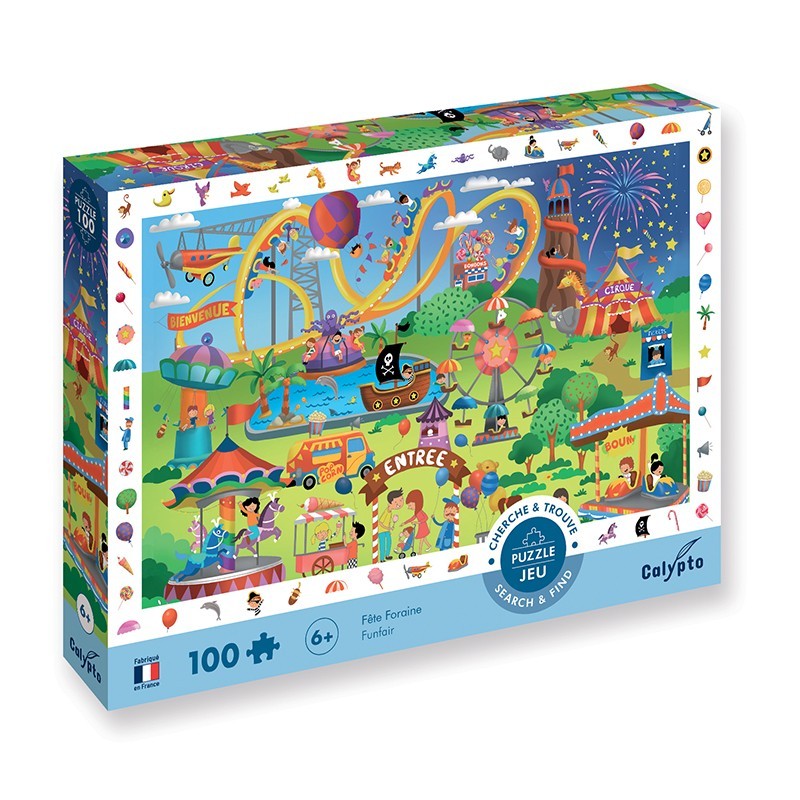Jeu de puzzle Cherche & Trouve 100 pièces, 4 modèles au choix