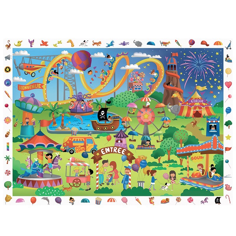 Jeu de puzzle Cherche & Trouve 100 pièces, 4 modèles au choix