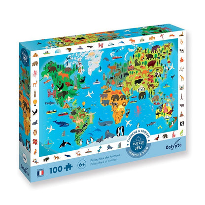 Jeu de puzzle Cherche & Trouve 100 pièces, 4 modèles au choix