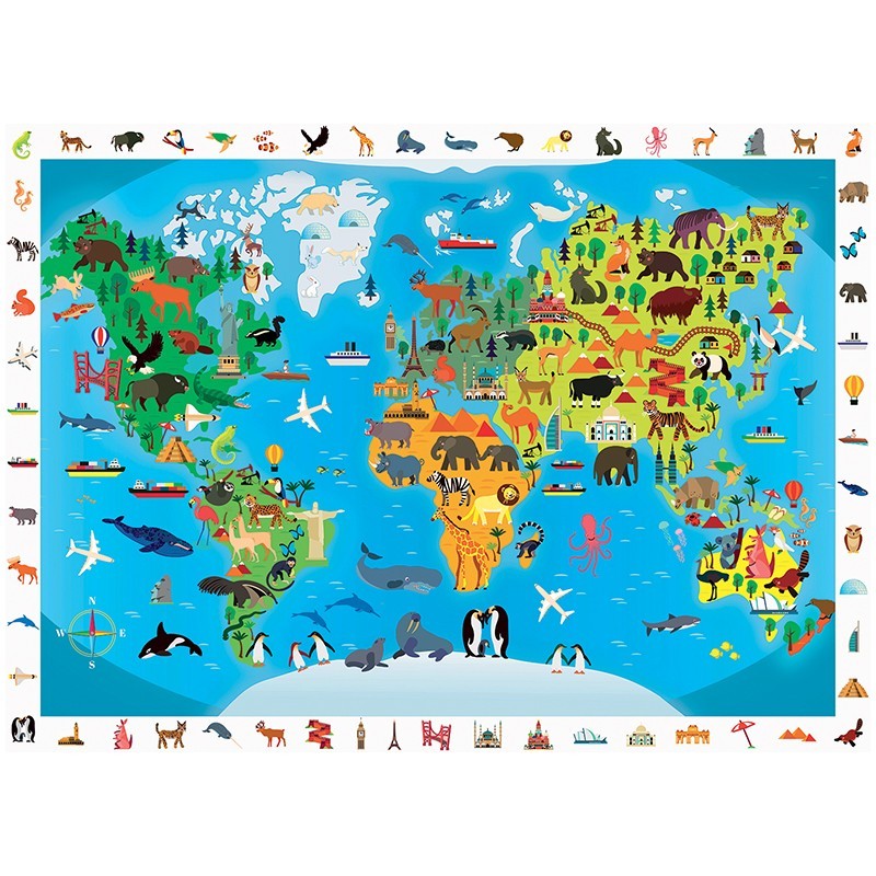Jeu de puzzle Cherche & Trouve 100 pièces, 4 modèles au choix