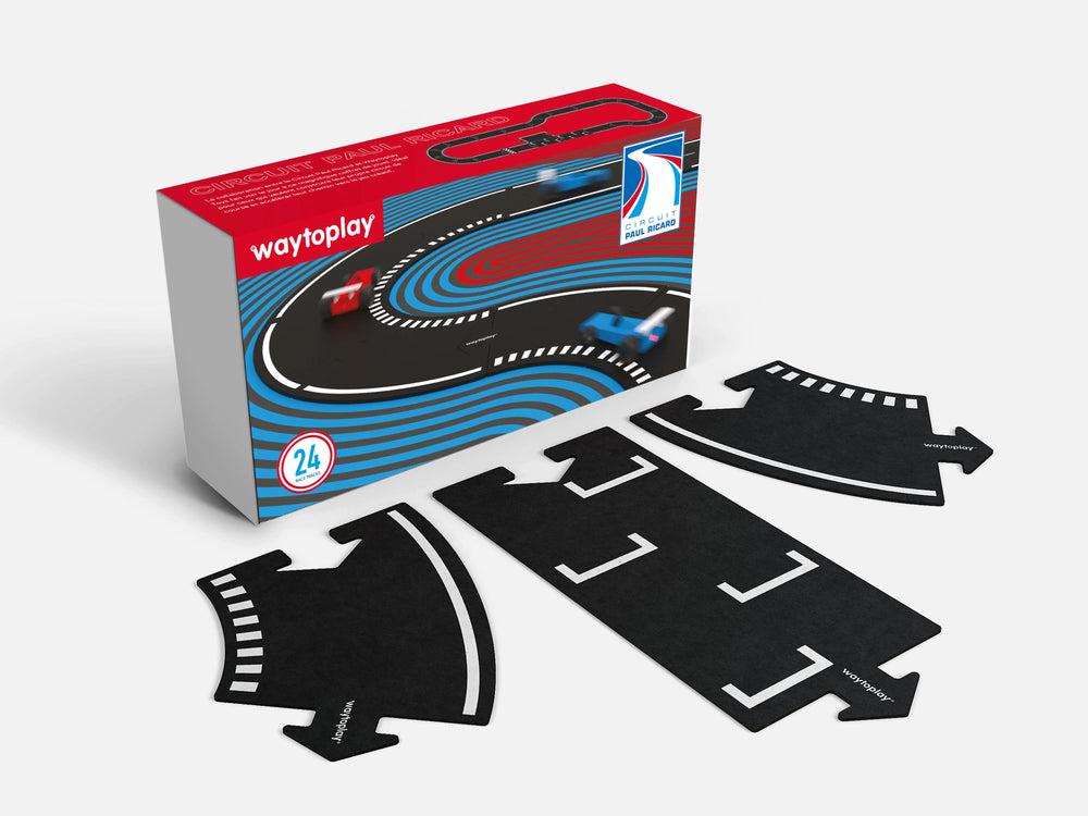 Le circuit flexible Paul Ricard 24 pièces - Made in Hollande - Waytoplay Toys