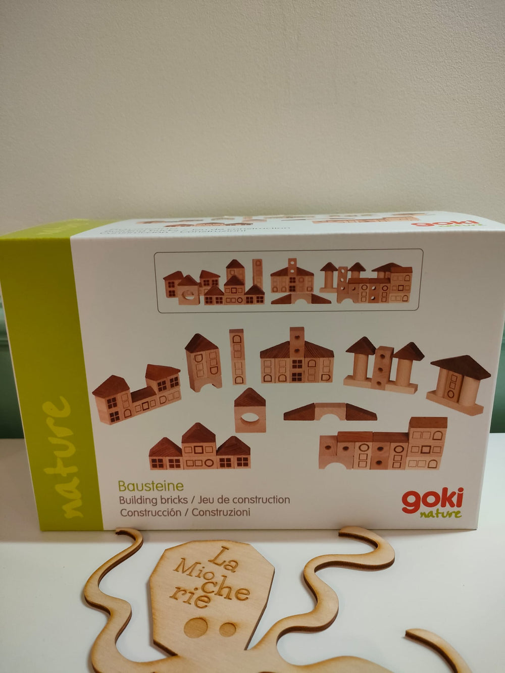Jeu de construction Ma Ville en bois massif - Made in Europe - Goki