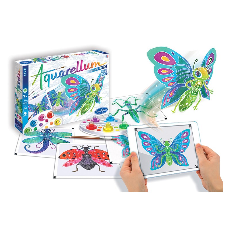 Aquarellum 3D - Insectes ou explorateurs - Made in France - Sentosphère