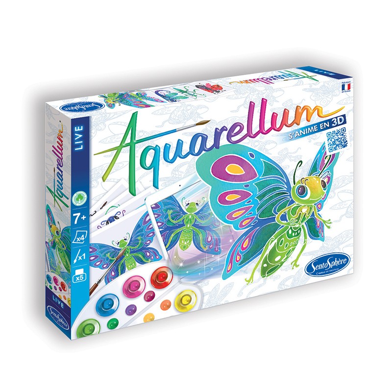 Aquarellum 3D - Insectes ou explorateurs - Made in France - Sentosphère