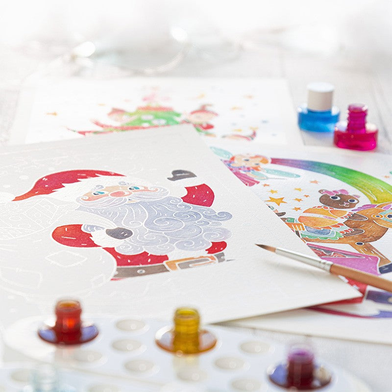 Christmas watercolor - Made in France - Sentosphere