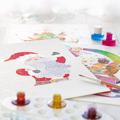 Christmas watercolor - Made in France - Sentosphere