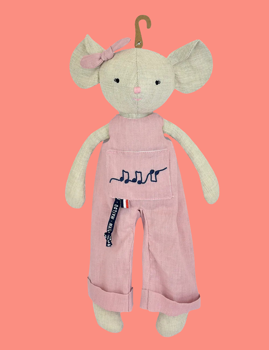Peluches Perlipopette en lin naturel - couleur au choix