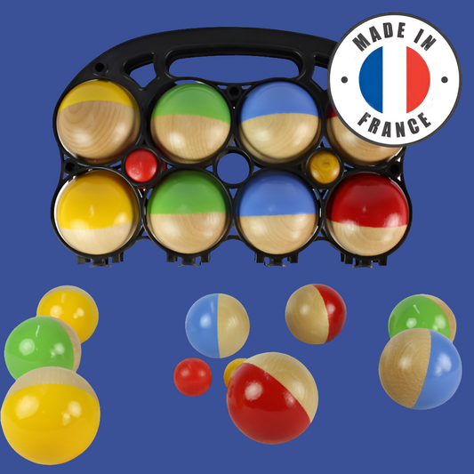 La valisette jeu de pétanque en bois - Made in Jura