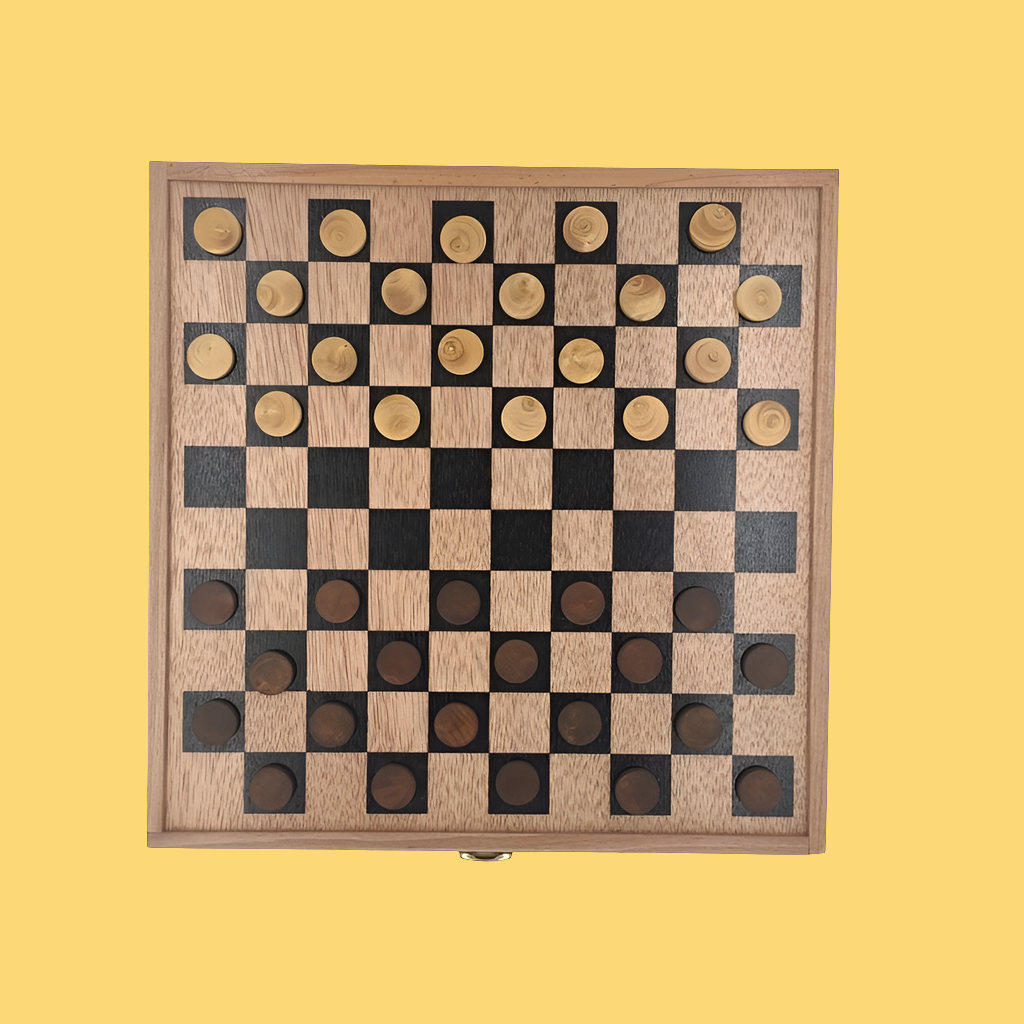 Coffret 4 Jeux Made in France - Petits Chevaux, Jeu de l'Oie, Dames et Jacquet