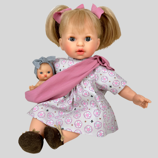 Poupée Alex avec bébé - Charme et Qualité espagnole
