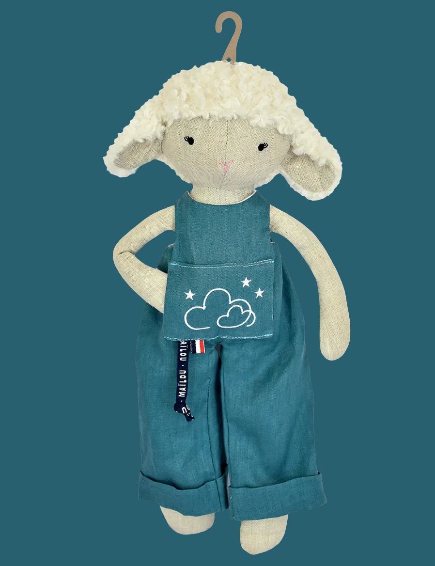 Peluches Perlipopette en lin naturel - couleur au choix
