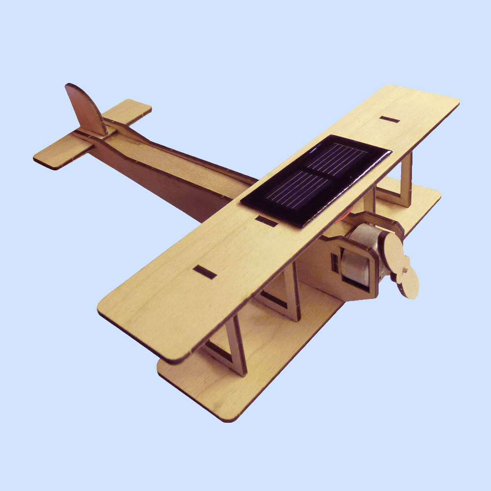 Maquette solaire en bois Le Biplan - Made in France