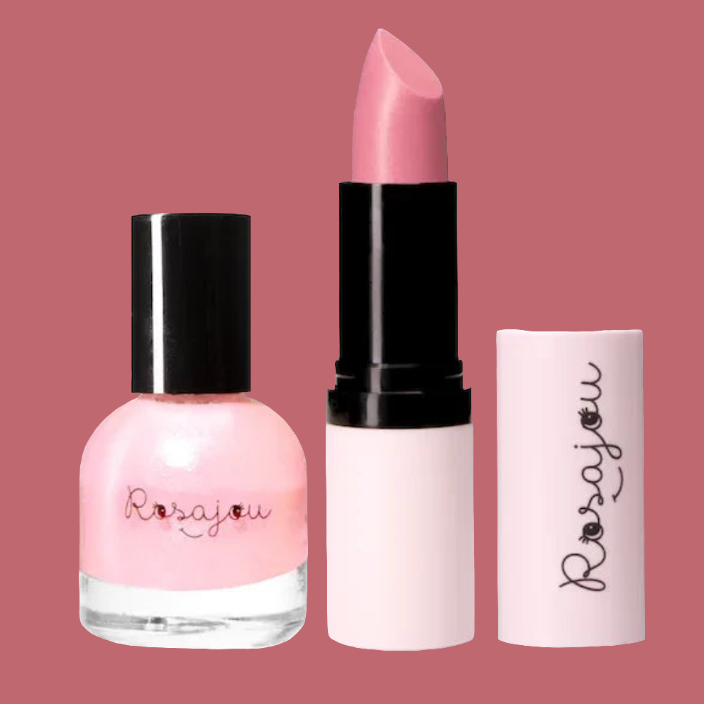 Kit rouge à lèvre et vernis à ongles enfant - teinte au choix - Made in France