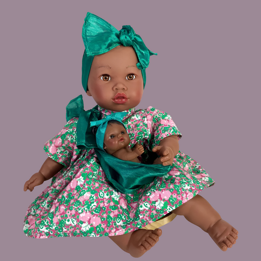 Poupée Noire Alika 40 cm : Beauté et Qualité extra