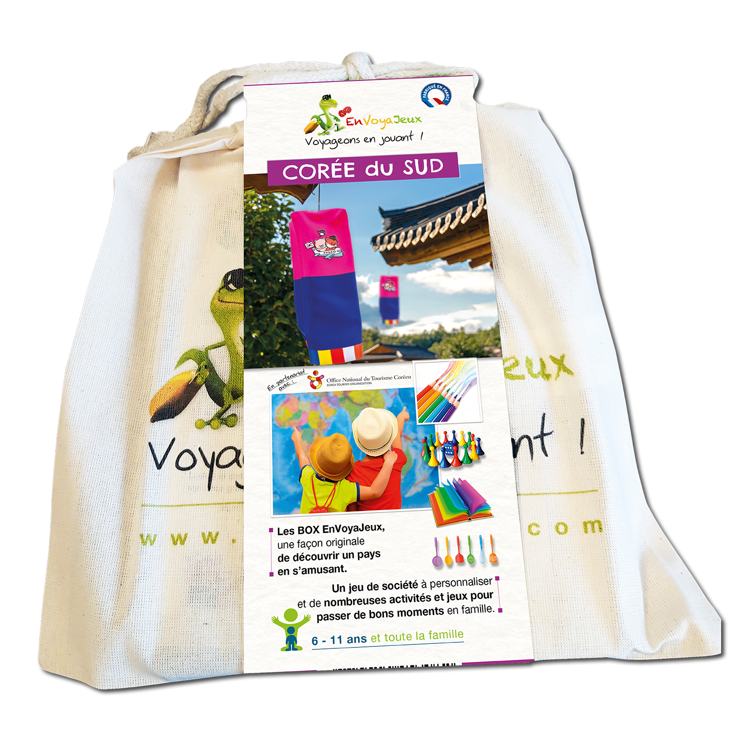 Box Pays Voyageons en jouant Corée du Sud
