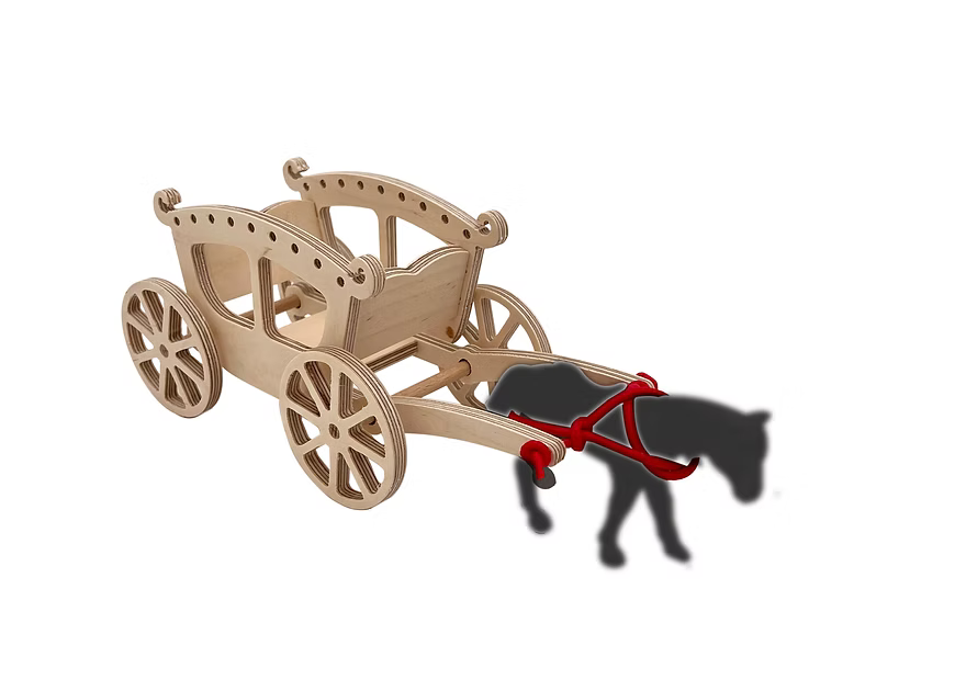 La calèche de Plywood - Jouet en bois à faire soi-même