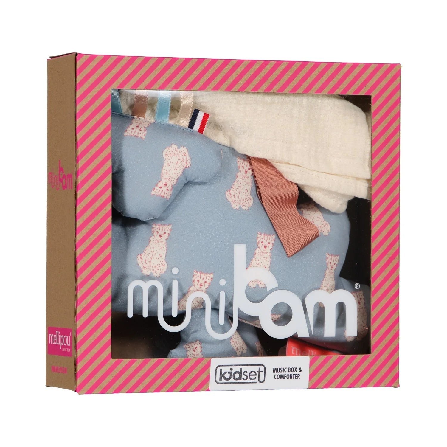 Minibam Birth Box (musical cloud and swaddle blanket) - Made in France - Mellipou