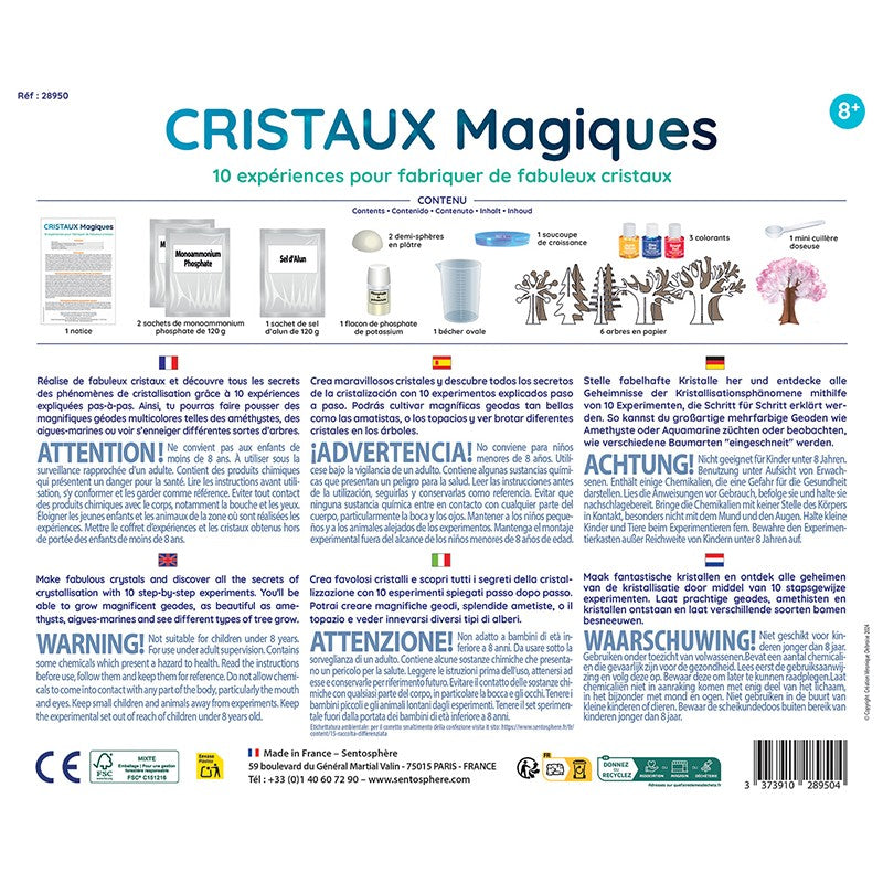 Cristaux magiques - coffret scientifique Made in France