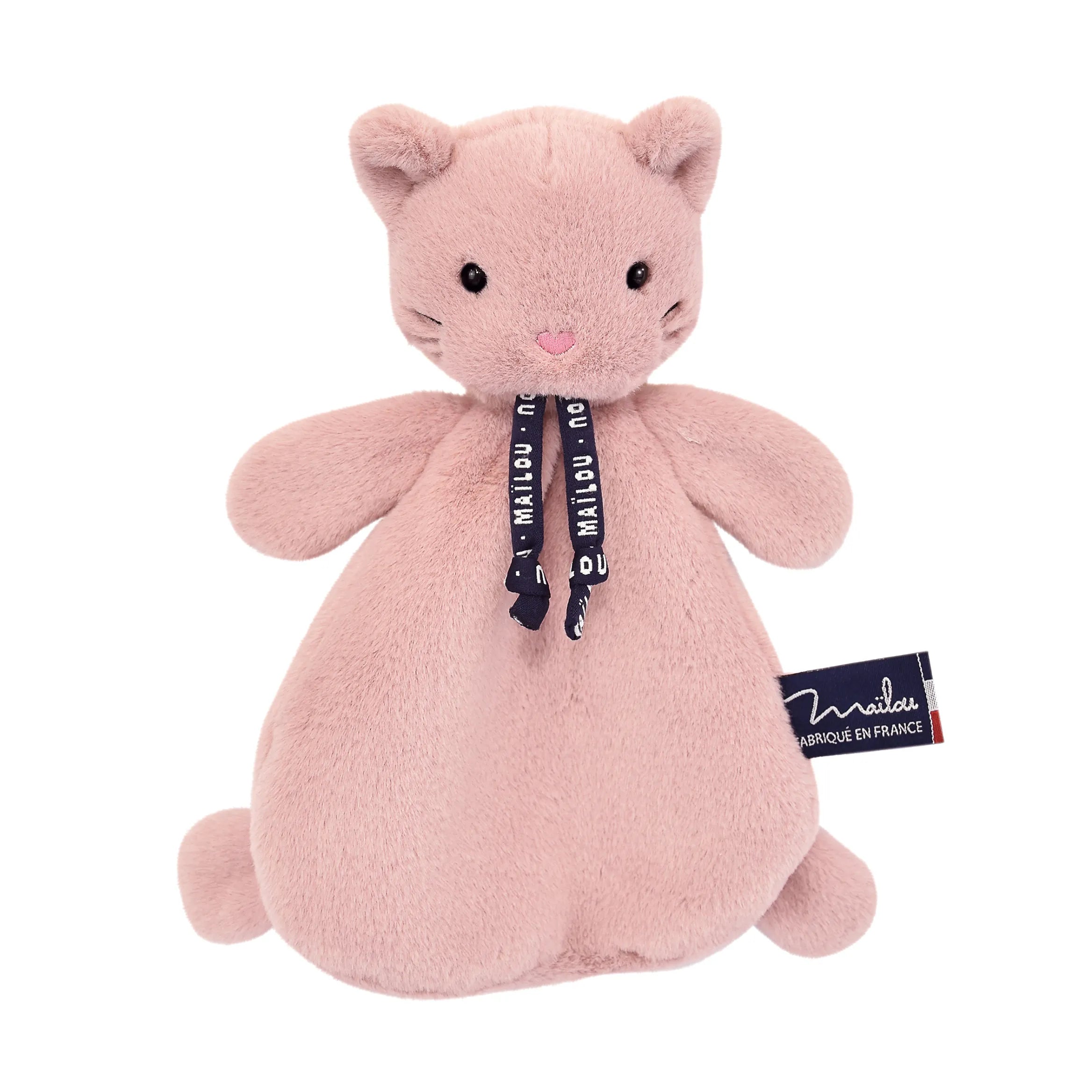 Doudou plat dorlotin Chat - Petite taille et Maxi douceur