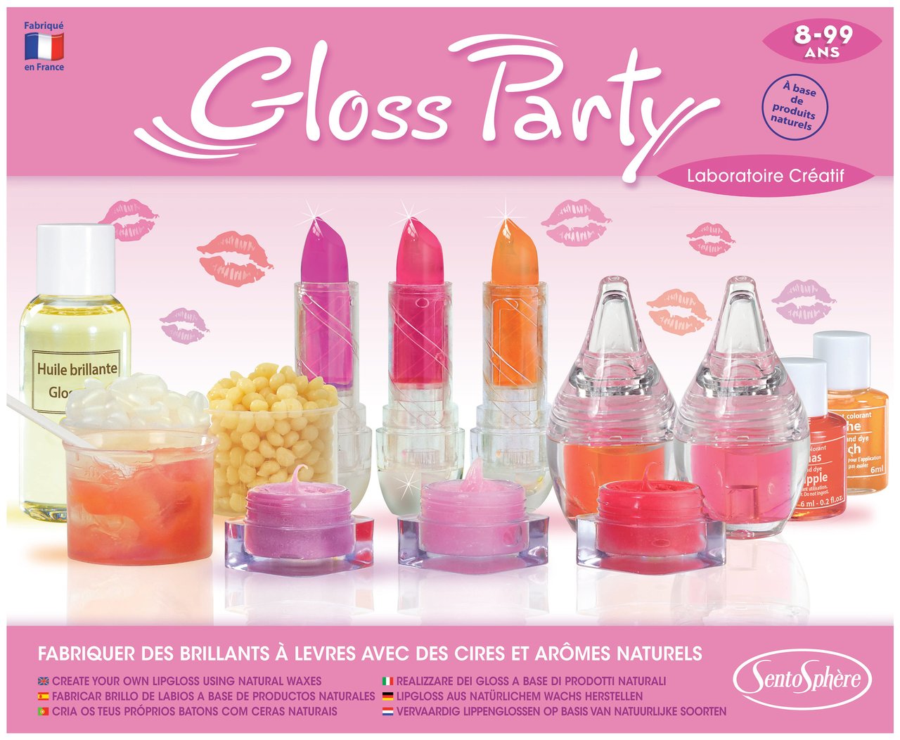 Coffret DIY Cosmétique Made in France pour Créer des Gloss et Baumes à Lèvres
