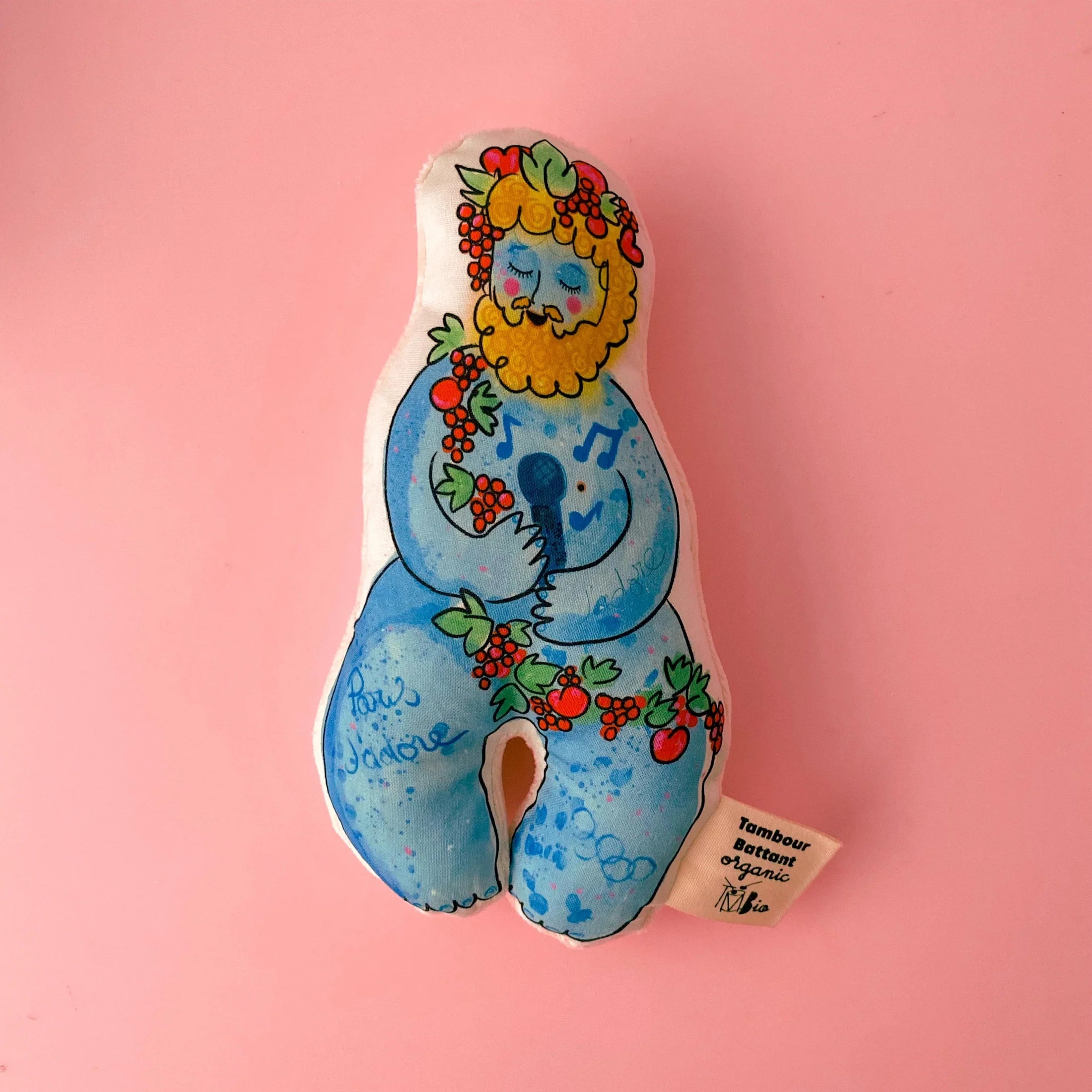 Doudou Hochet Bio - Doudous iconiques made in Toulouse