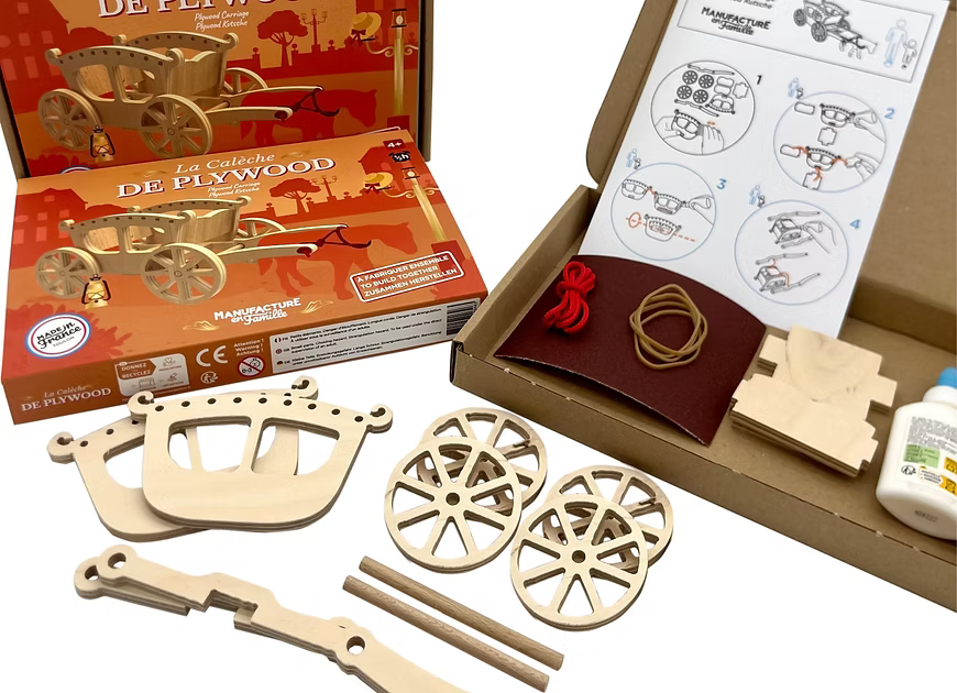 La calèche de Plywood - Jouet en bois à faire soi-même