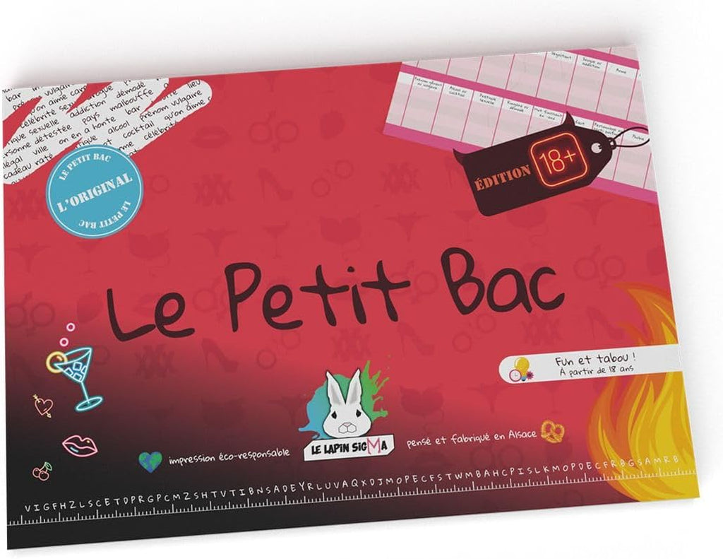 Petit Bac (Jeu du Baccalauréat) - Édition 18+ Sans Tabous