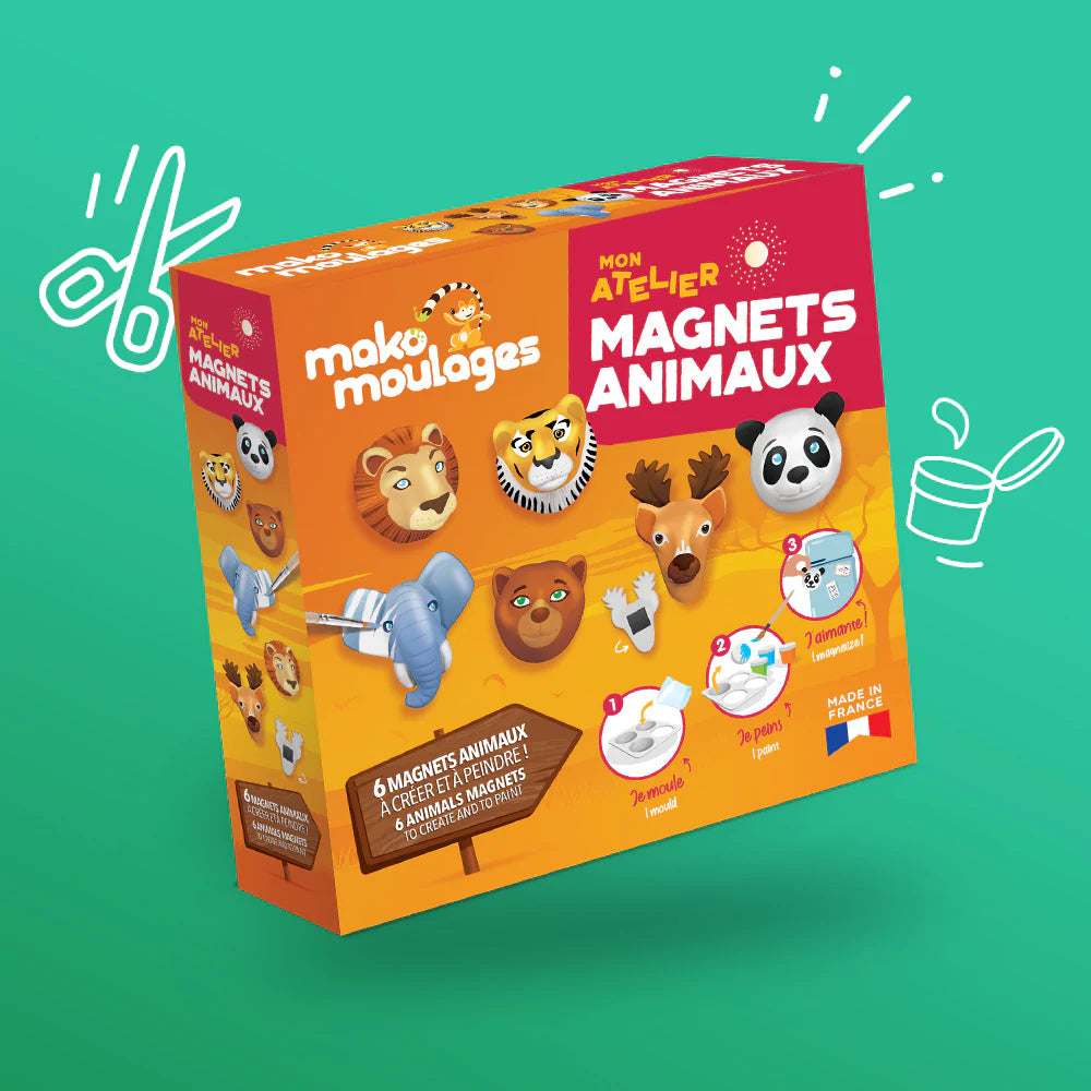 Mon Atelier Magnets Animaux - Made in France - Mako Moulages