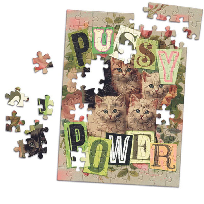 Mini Puzzle 99 pièces Made in France - Pussy Power
