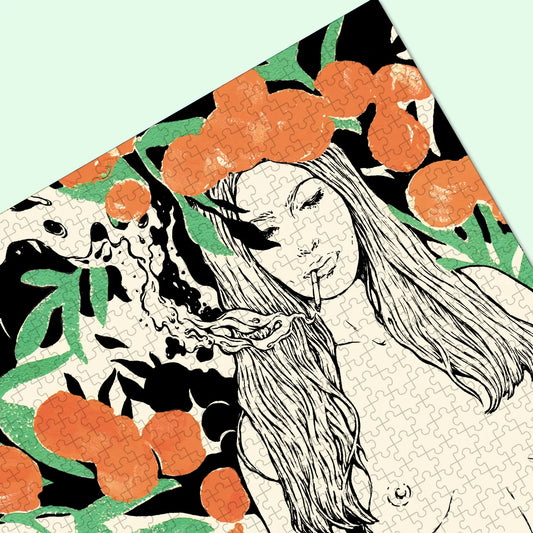 Détail du puzzle 1000 pieces Amoureuse par été 1981 fabriqué en France