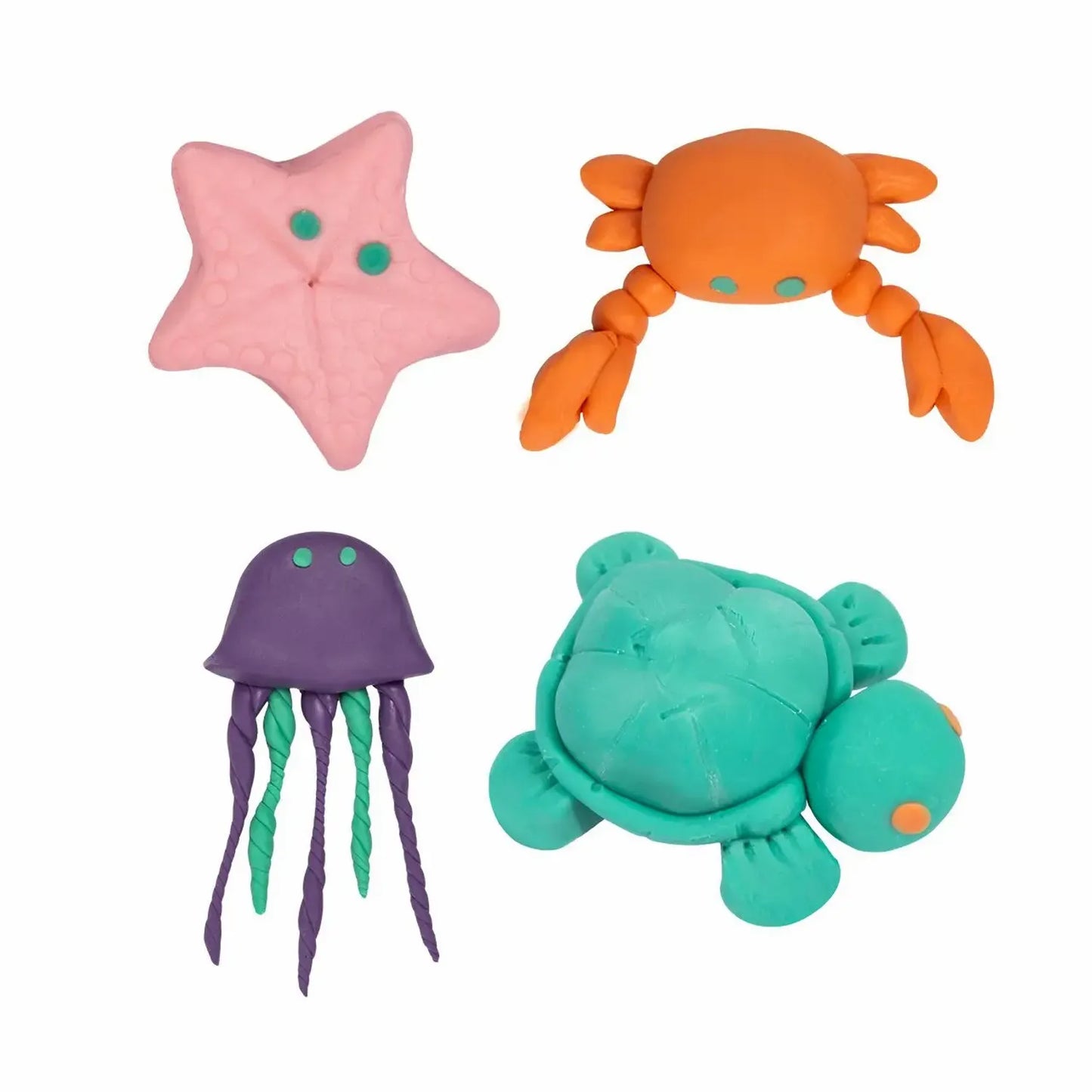 4 pots de pâte à modeler extra souple fabriquée en France