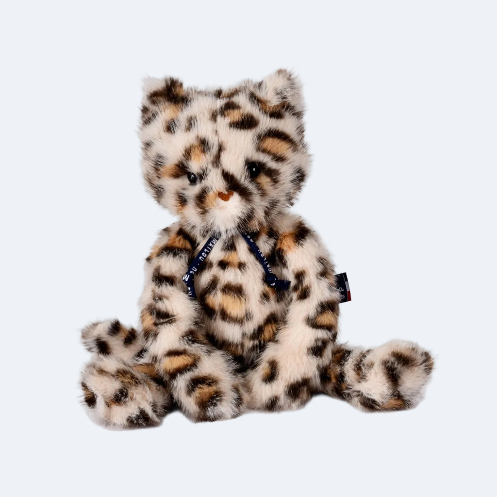 Peluche chat léopard Méloé Léo fabriquée en Bretagne