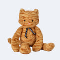 Peluche chat roux tigré Méloé Rooxy fabriquée en Bretagne