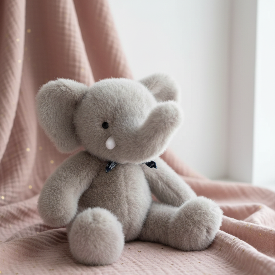 peluche éléphant made in france