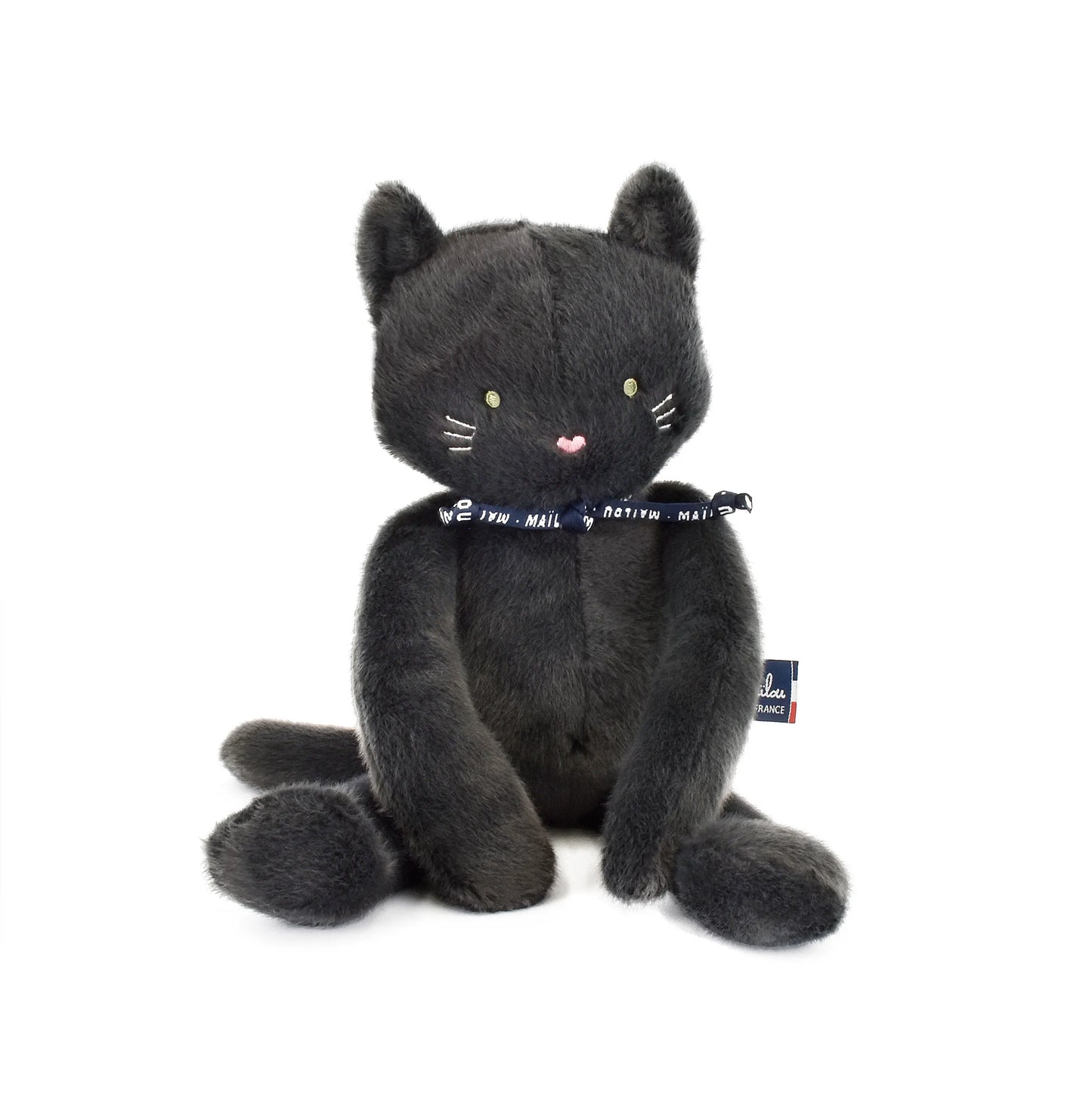 Peluche chat anthracite extra-douce Méloé - Bretagne