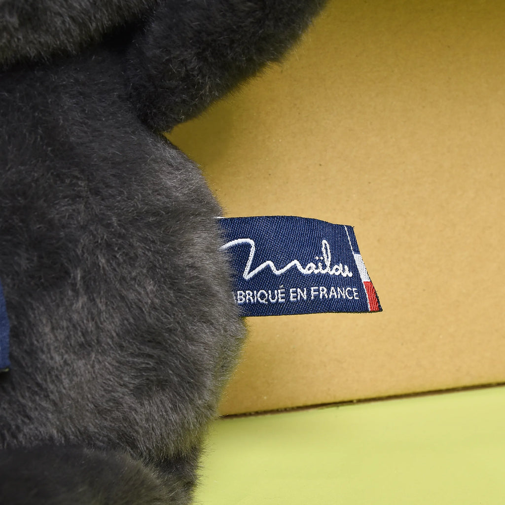 Peluche chat anthracite extra-douce Méloé - Bretagne