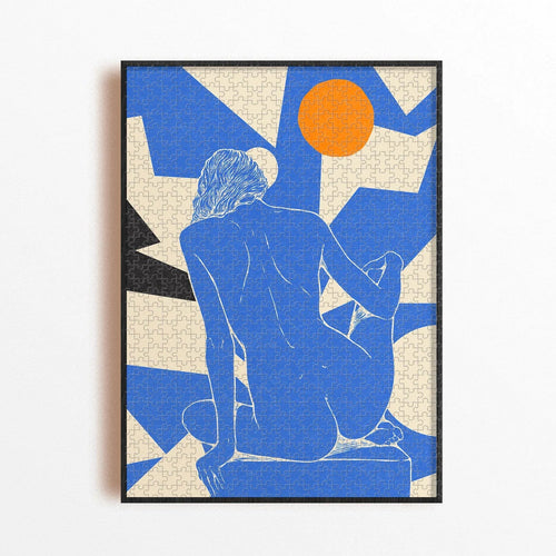 photo du puzzle 1000 pieces Peau Bleue par été 1981 fabriqué en France 