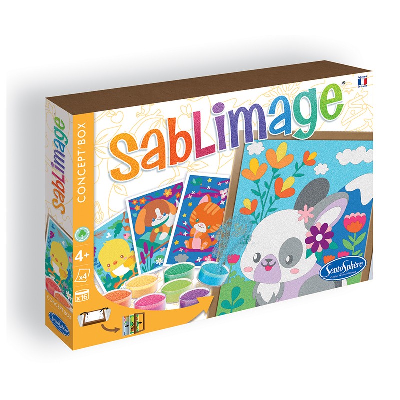 Le sablimage "animaux câlins" - made in France - Sentosphere