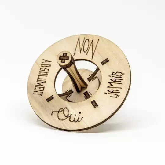 Cardkit 3D Toupie divinatoire en bois - Made in France