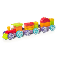 petit train en bois empilable