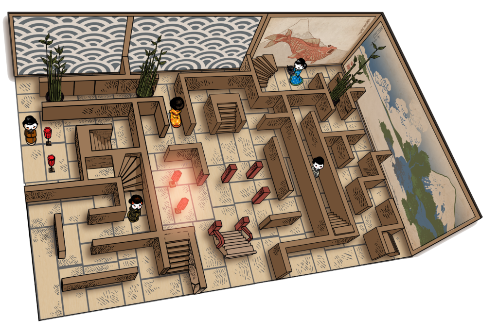 Casse tête Legend The Ninja - Labyrinthe de poche niveau 2