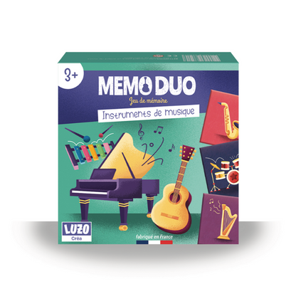 Memory game "Mémo duo" - Made in France - Luzo Créa