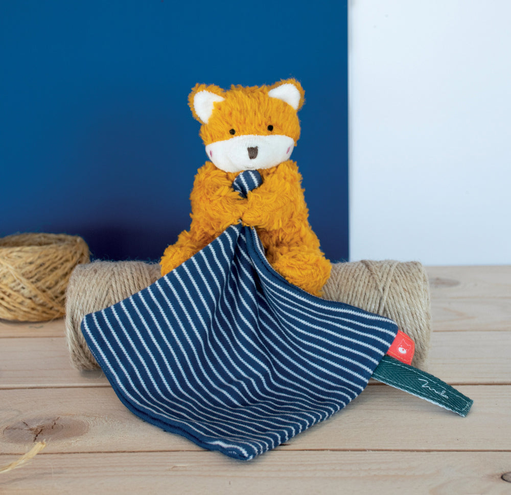 The Fox puppet with cuddly toy - Made in France - Maïlou Tradition